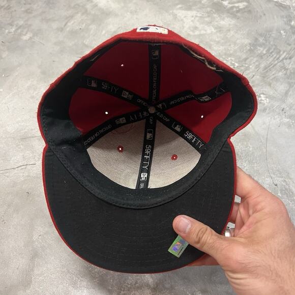 WASHINGTON NATIONALS Hat Cap MLB New Era 59FIFTY Red Fitted 7 1/4 - Picture 6 of 8
